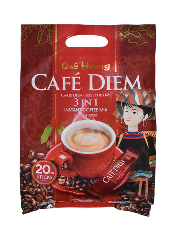 Café Diem 3 IN 1 Instant Coffee Mix, 20 Sticks