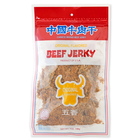 ORIGINAL FLAVORED BEEF JERKY 中國牛肉干 原味-Chinese Brand Beef Jerky